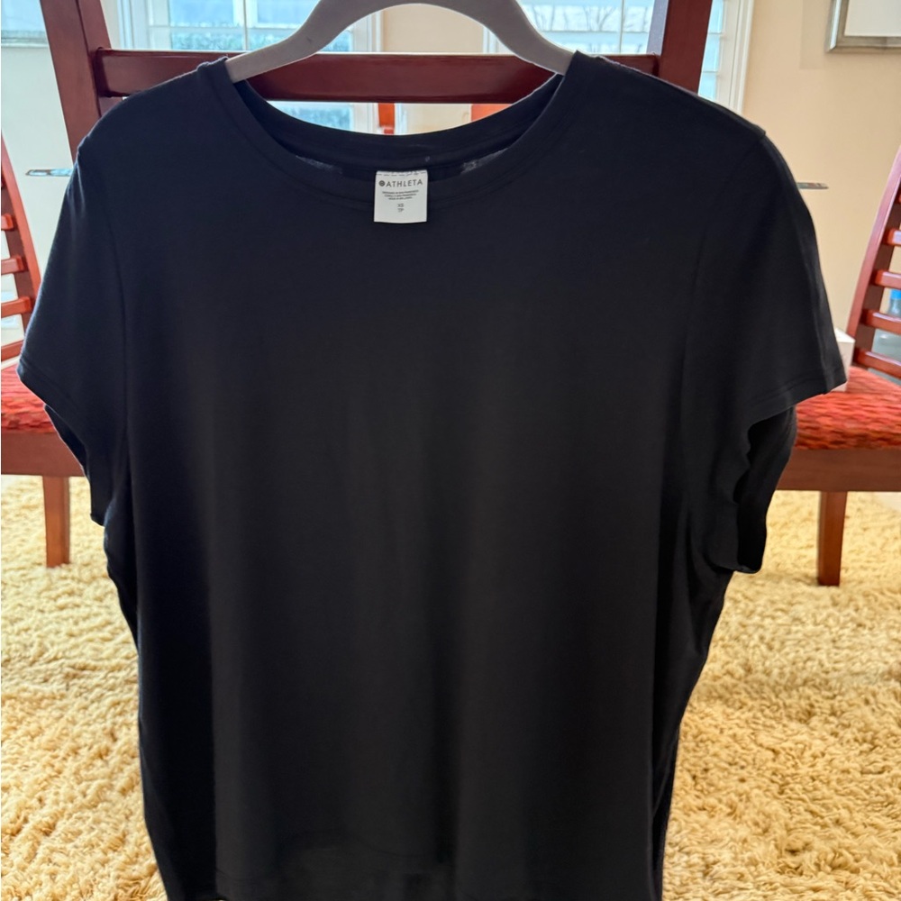 Athleta Black Short Sleeve Women's Tee